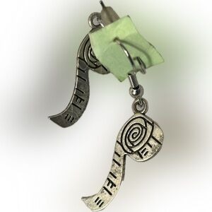 Brand new luxury designer earrings ceramic / stainless handmade neiman Marcus 🆕